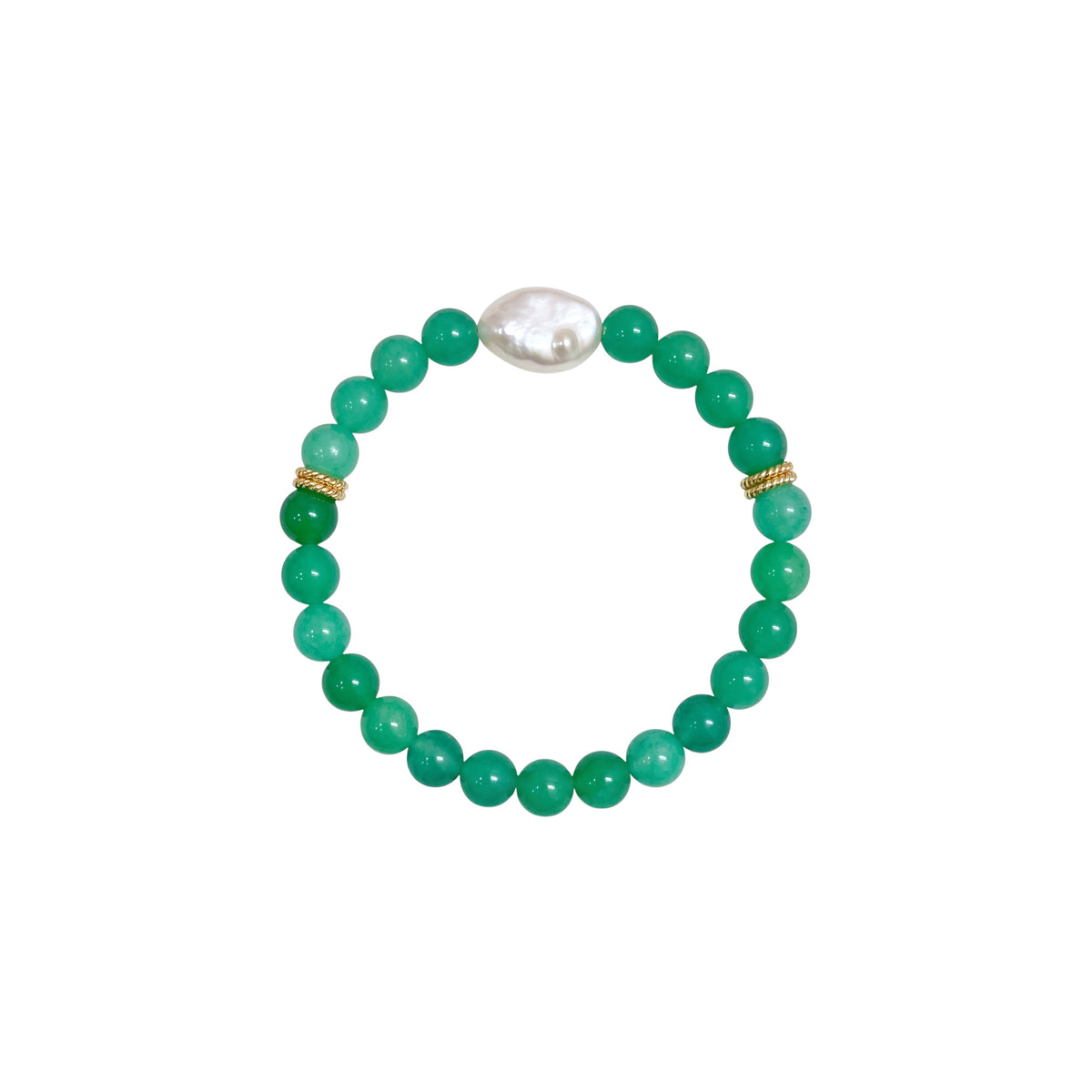 Green Arezzo beaded bracelet