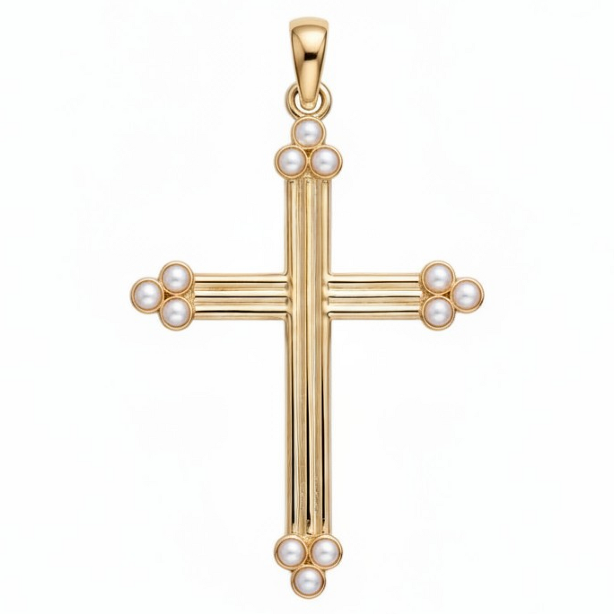 Grande Classica cross pendant with gold details