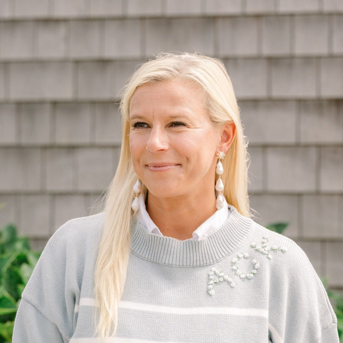 Woman wearing Clio - Large by Gresham Jewelry