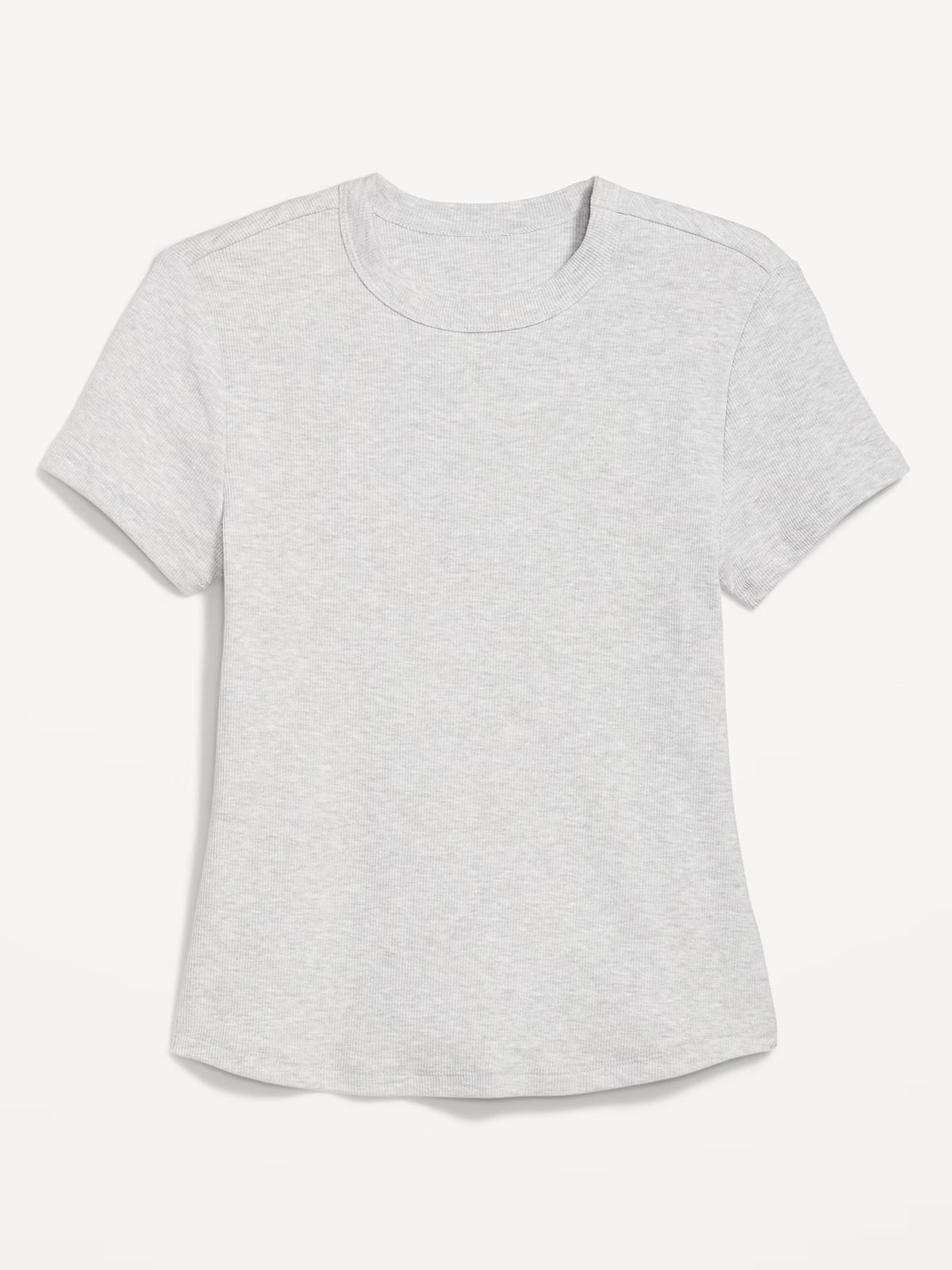 Grey short sleeve ribbed baby tee