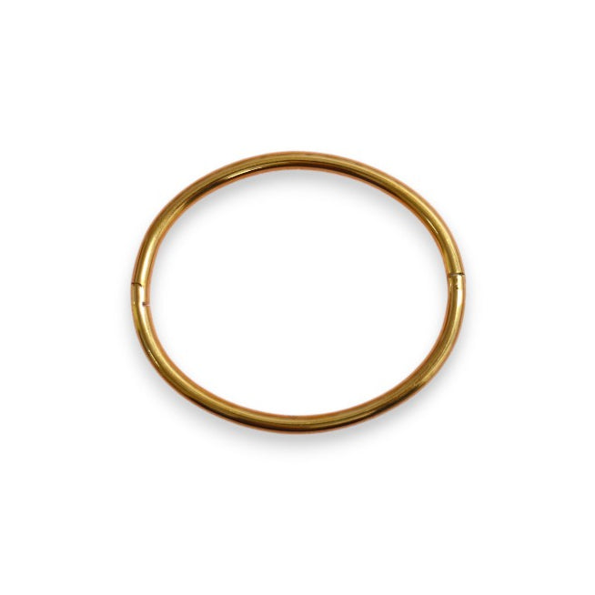 Simple round gold colored Linea bangle