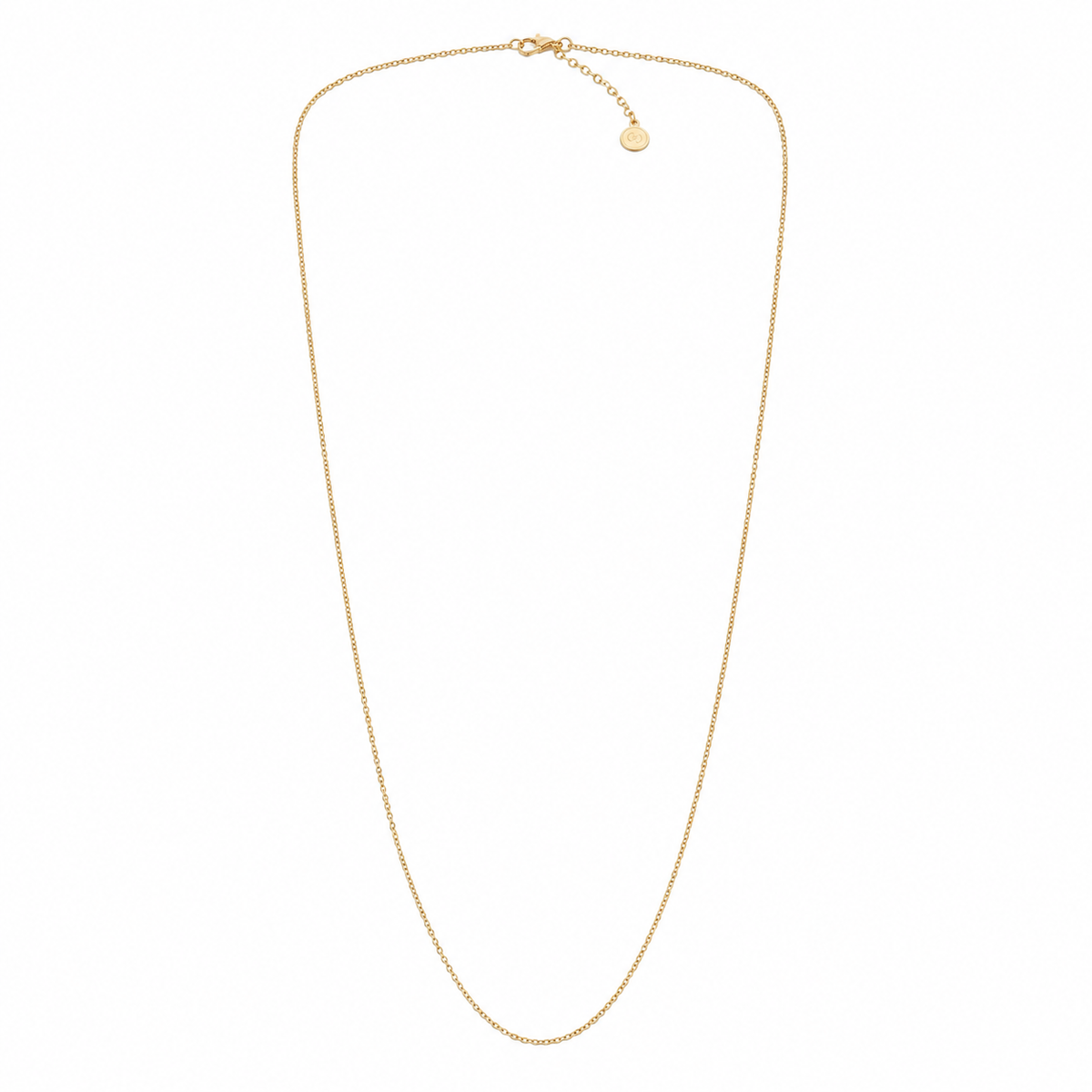 Long Mini Catena gold chain necklace