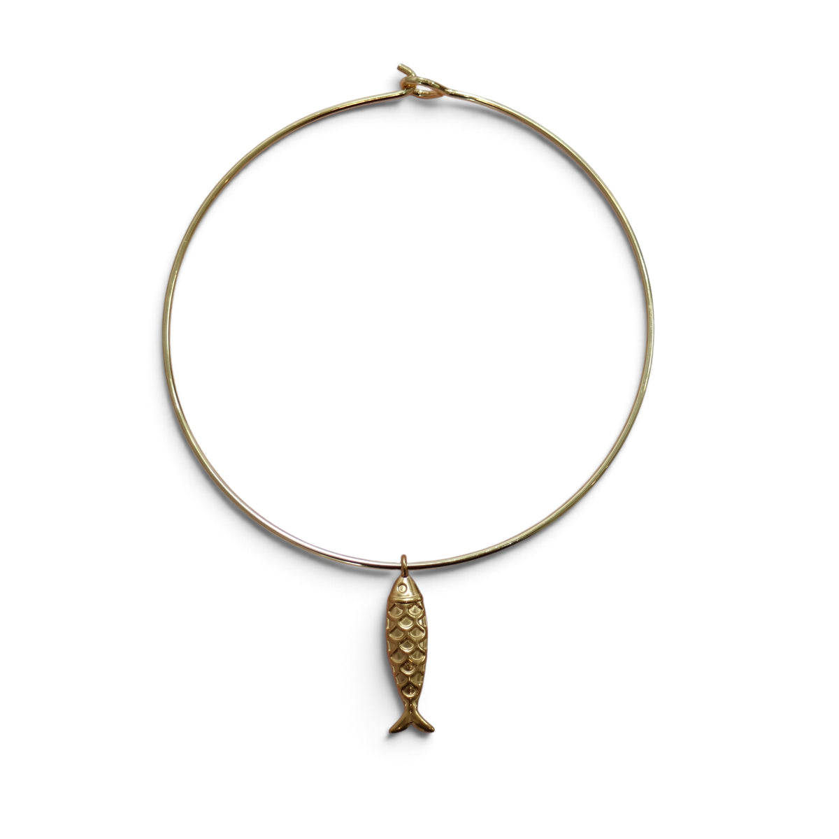 Mida collar necklace with a gold fish pendant