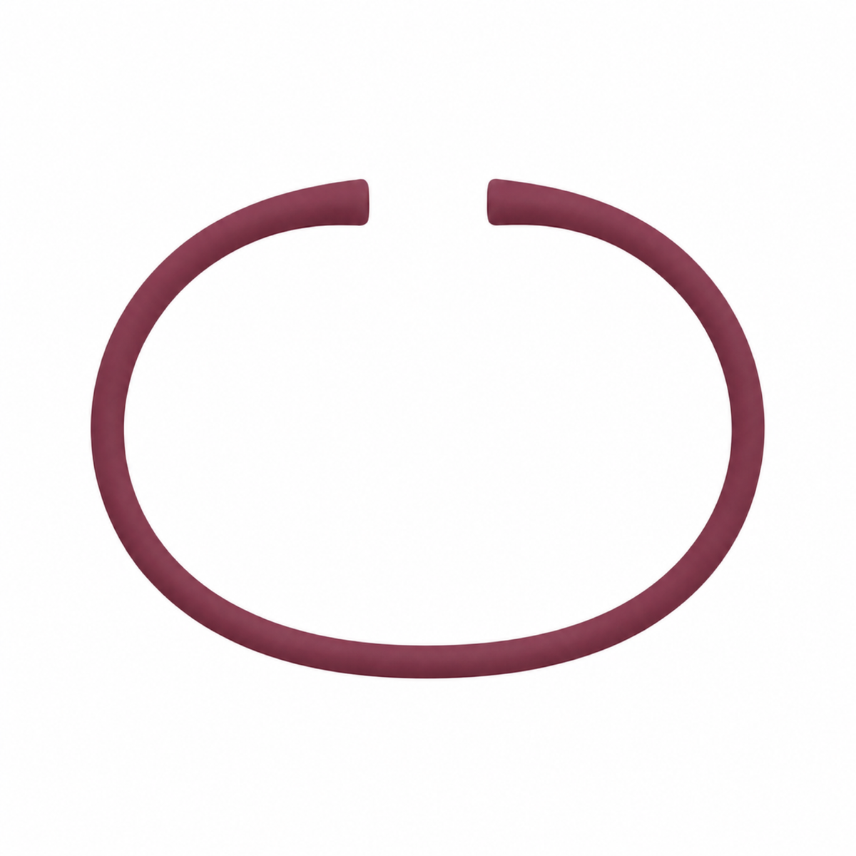 Cobblestone silicone bracelet band with open ends