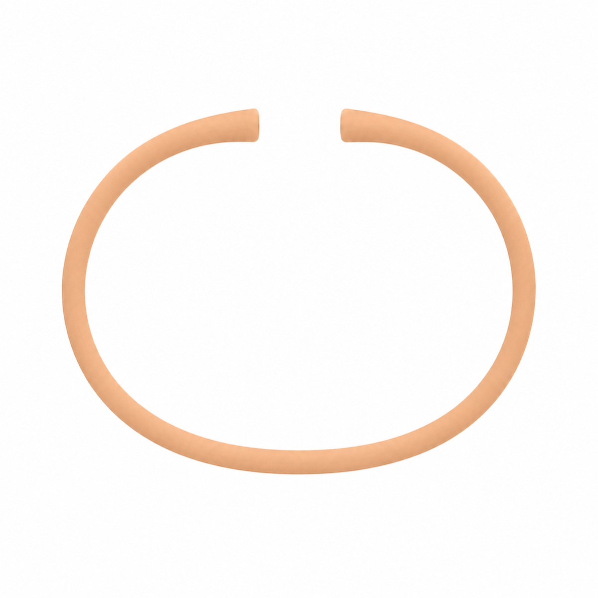 Creamsicle silicone bracelet band with open ends