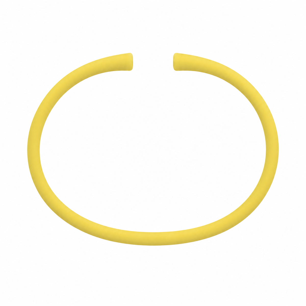 Daffodil silicone bracelet band with open ends