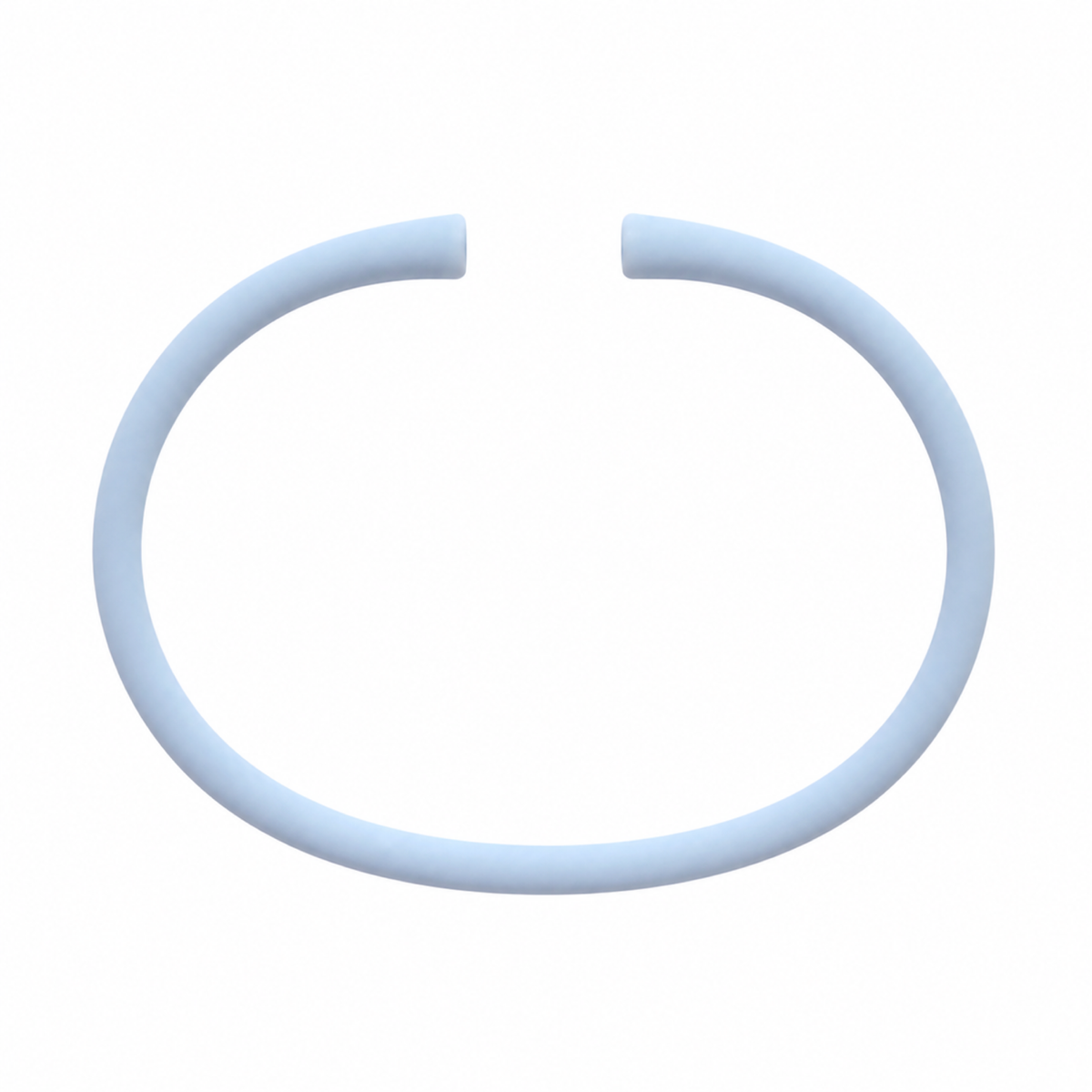 Frost silicone bracelet band with open ends