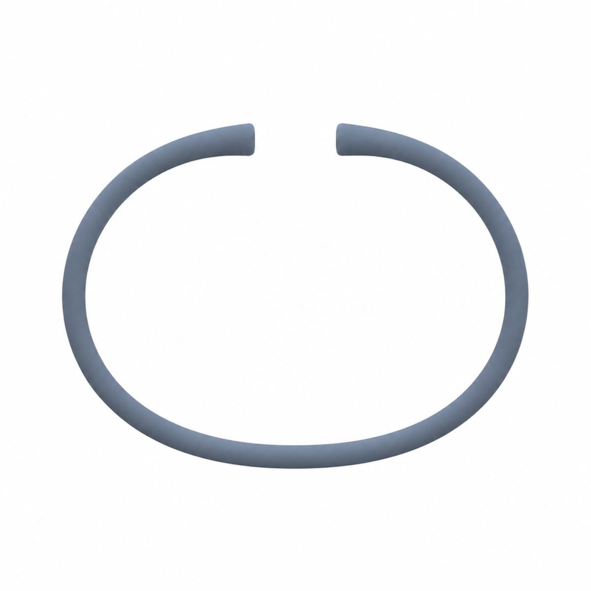 Grey lady silicone bracelet band with open ends