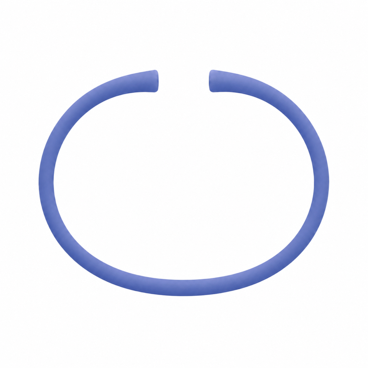 Hydrangea silicone bracelet band with open ends