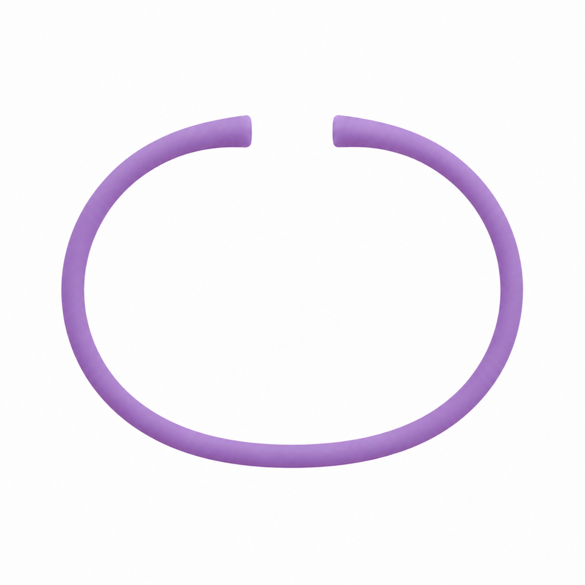 Iris silicone bracelet band with open ends