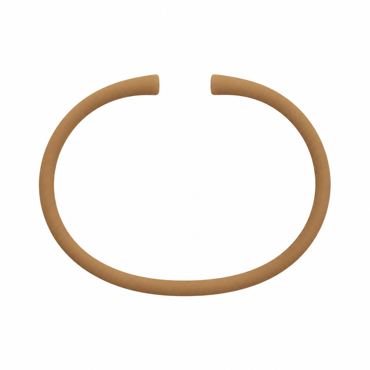 Pueblo brown silicone bracelet band with open ends