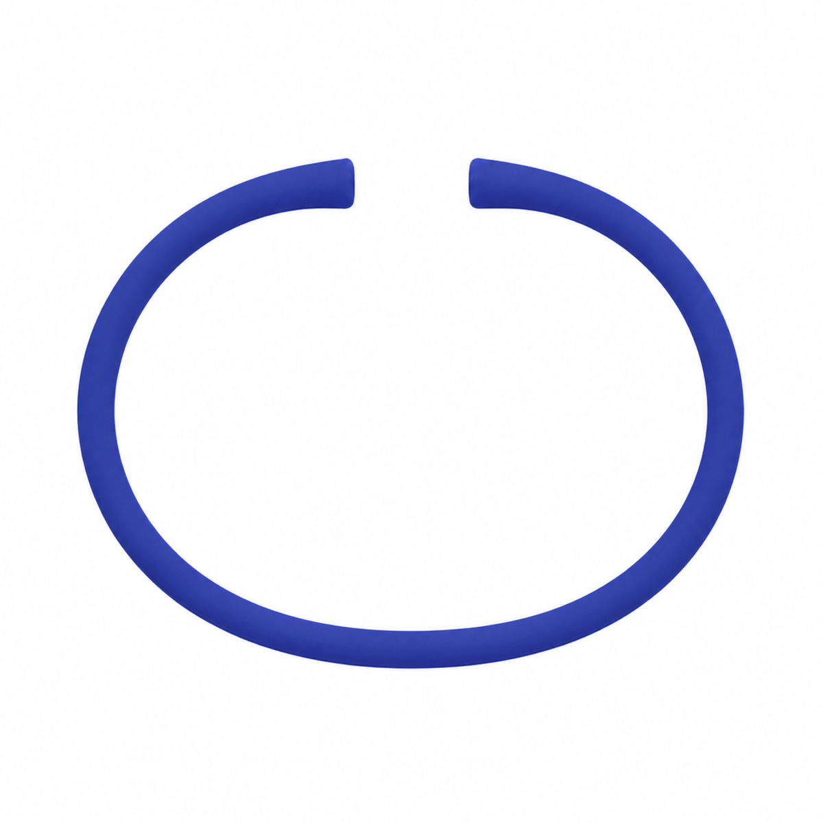 Royal silicone bracelet band with open ends