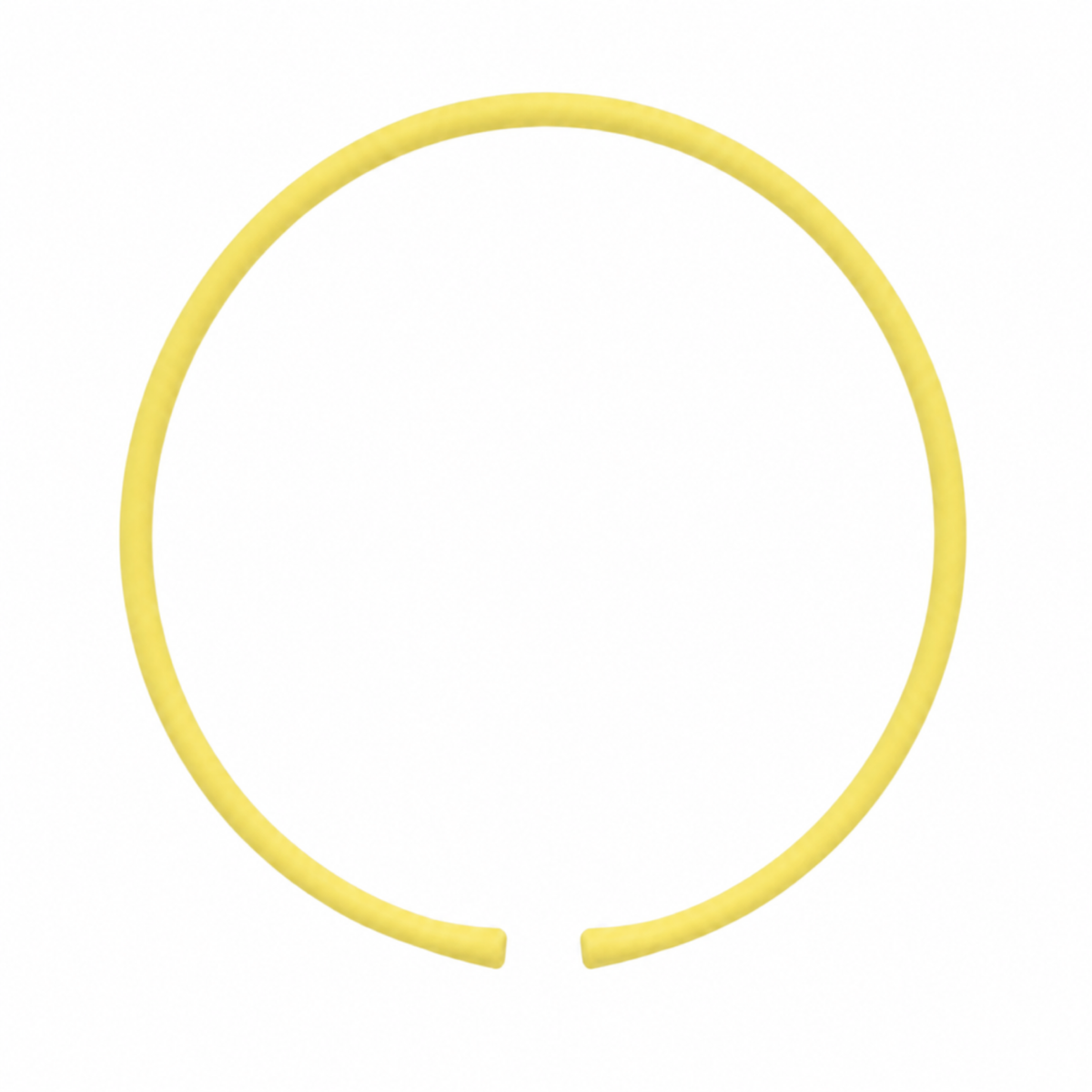 Daffodil silicone necklace band with open ends