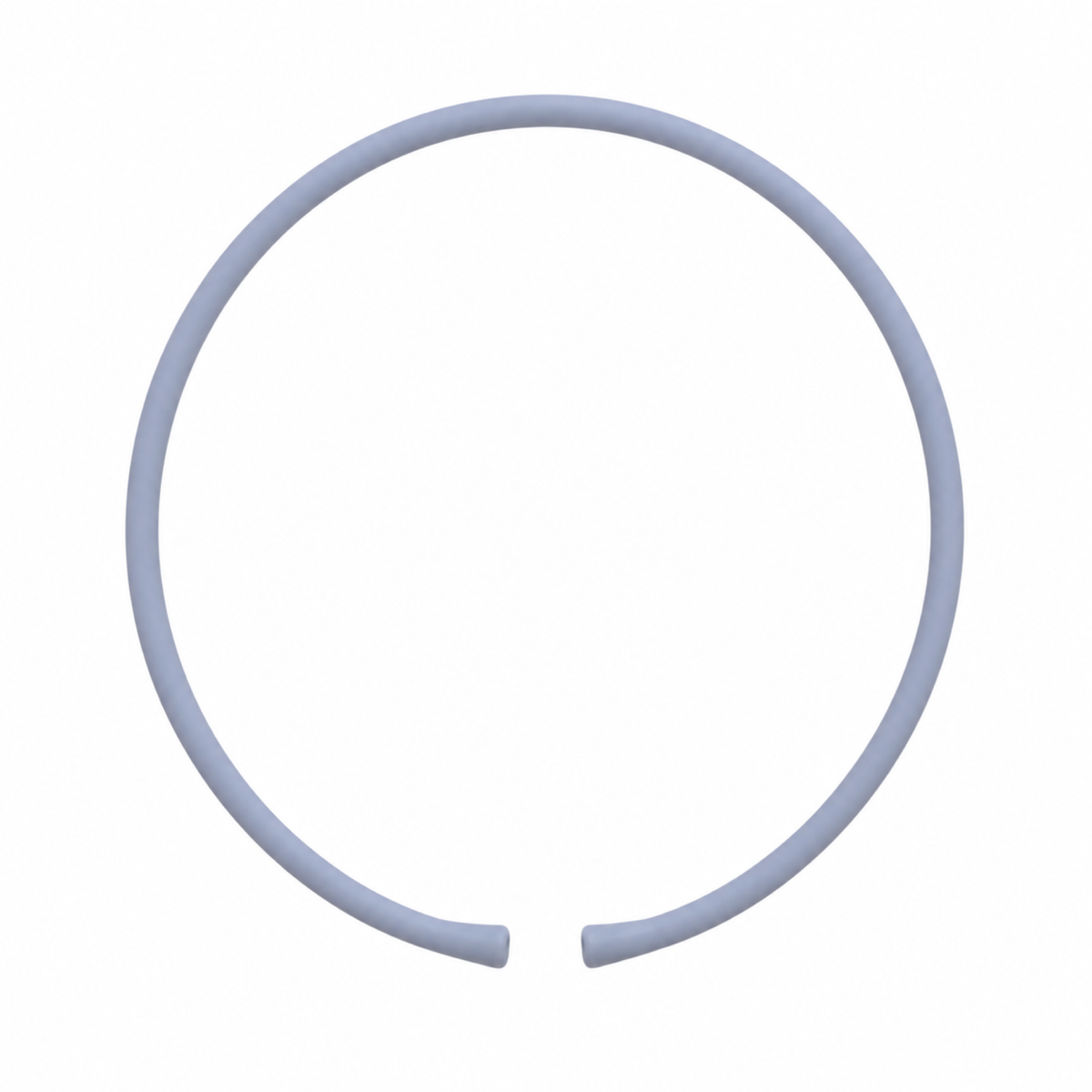 Frost silicone necklace band with open ends