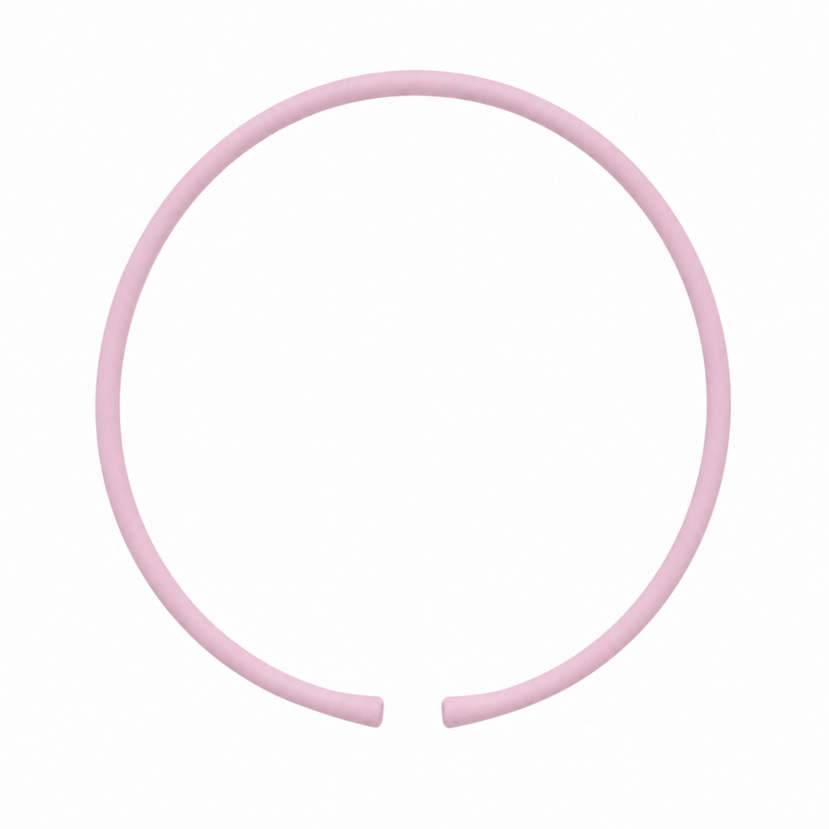 Petal silicone necklace band with open ends