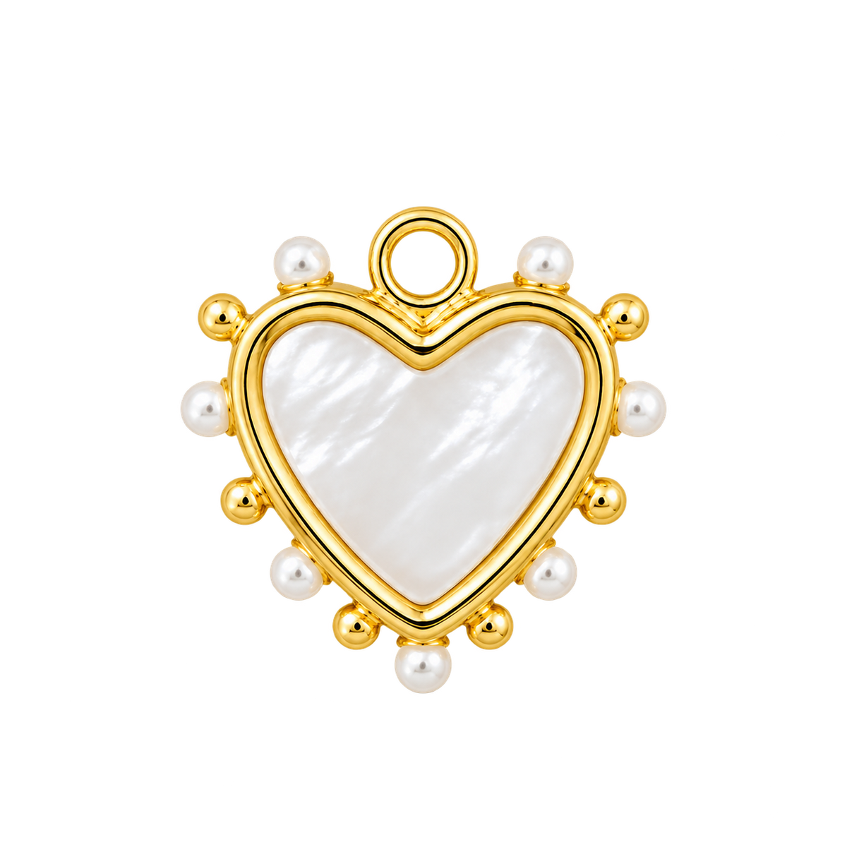 Mia Hoop Charm • Amore Mother of Pearl