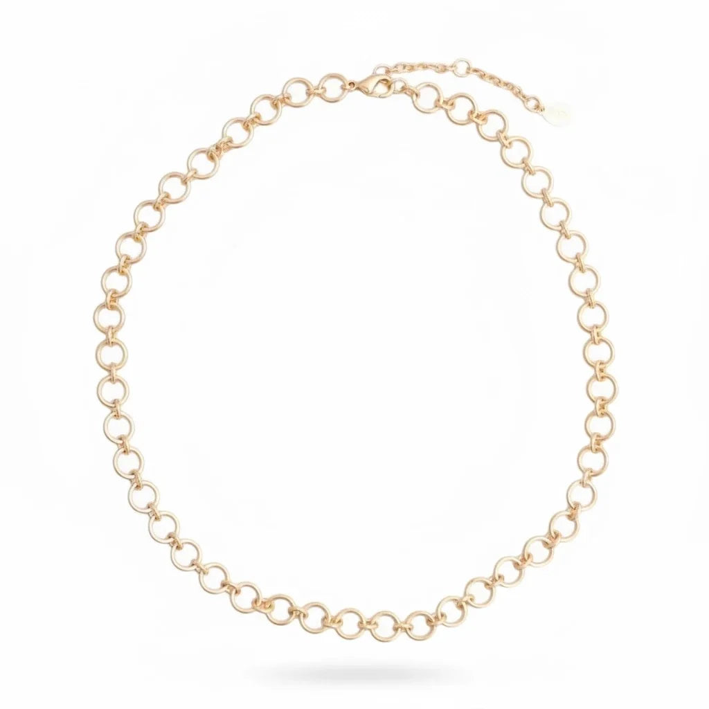 Catena gold chain necklace arranged in a circle