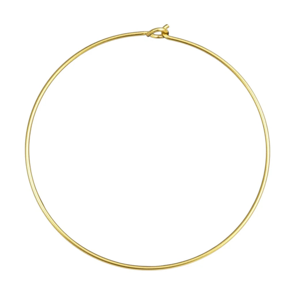 Simple round gold Mida collar necklace