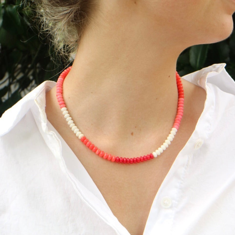 Woman wearing Cassis by Gresham Jewelry