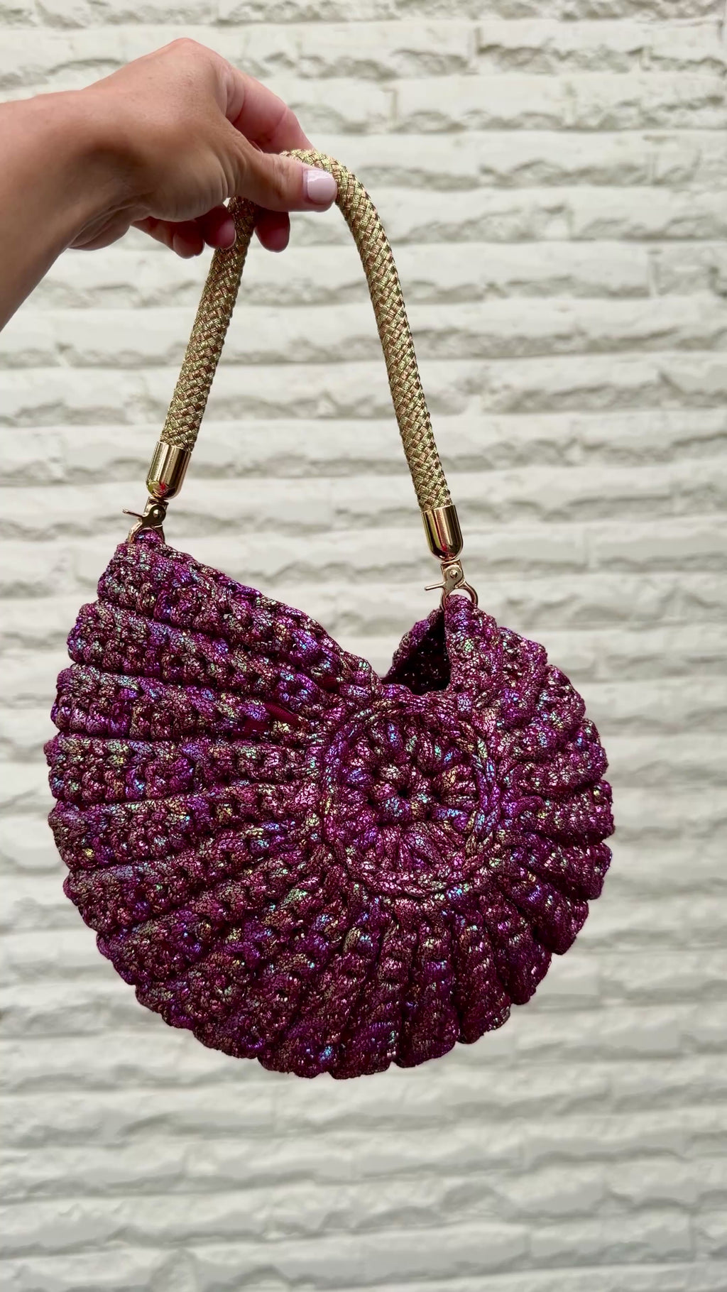 Nautilus Crochet Bag - Orchid – Gresham